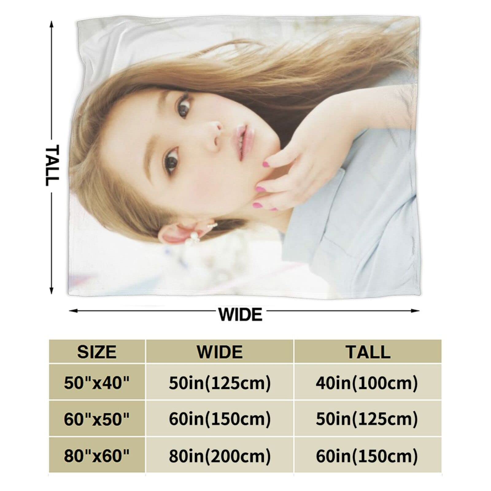 Amazon｜西野カナ ブランケット 毛布 ひざ掛け 掛け布団